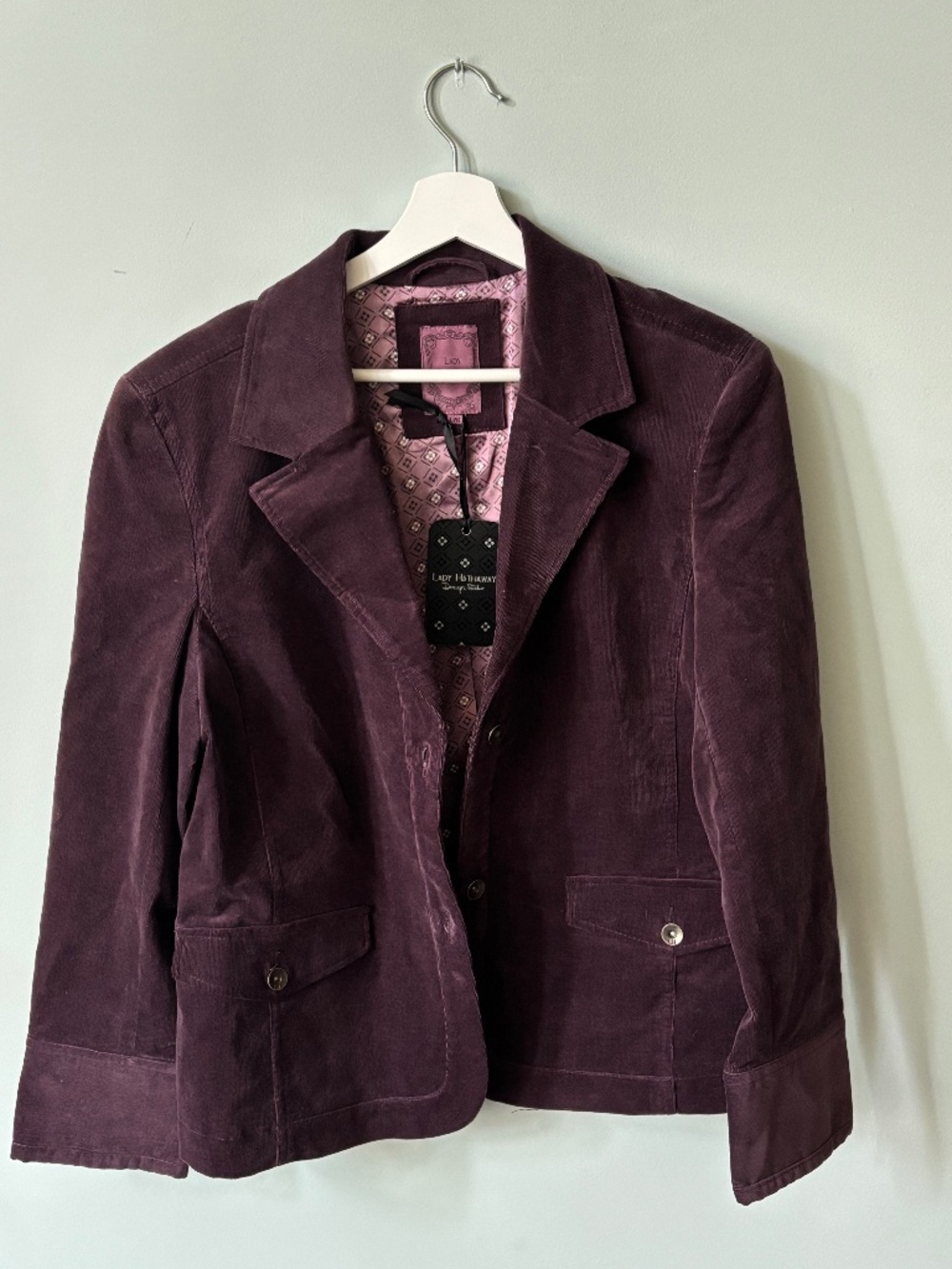 Corduroy blazer from Lady Hathaway